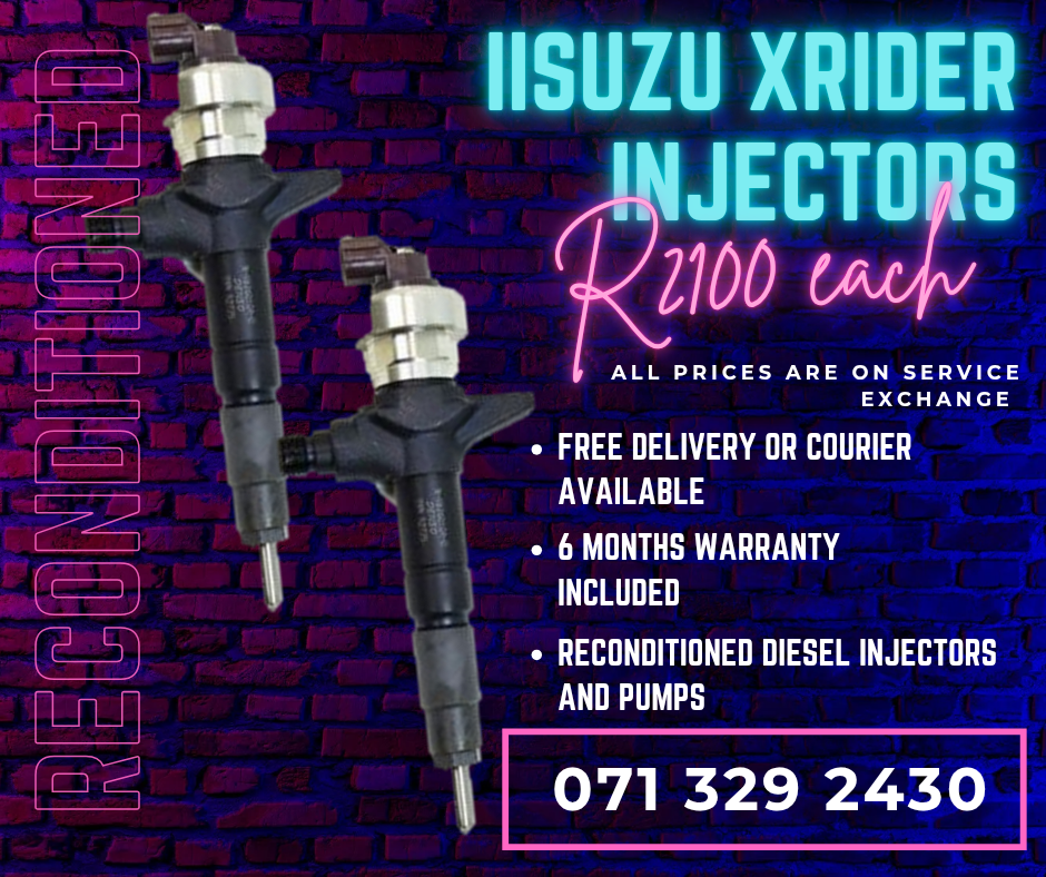 ISUZU XRIDER KB250 INJECTORS FOR SALE WITH WARRANTY - Private Seller ISUZU XRIDER KB250 INJECTORS FOR SALE WITH WARRANTY - Private Seller