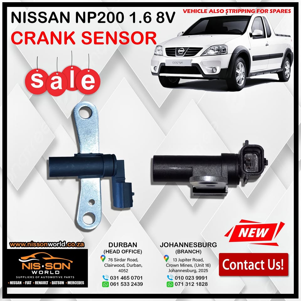 NISSAN NP200 1.6 8V CRANK SENSOR - Private Seller