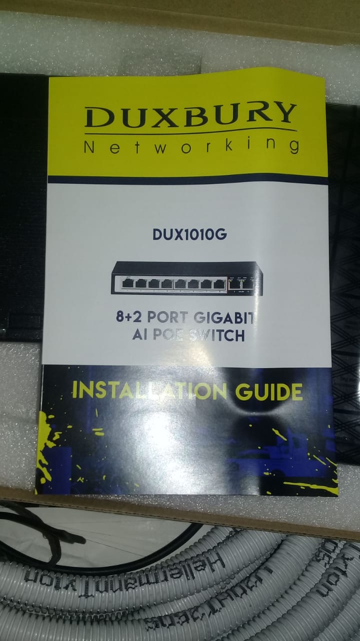 8 port plus 2 PoE Gigabit switches. Brand new, in boxes.
