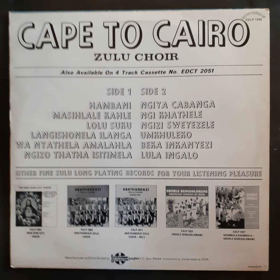 Cape To Cairo - Cape To Cairo LP Record