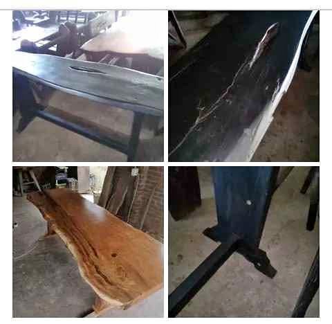 Black shakati sidetable