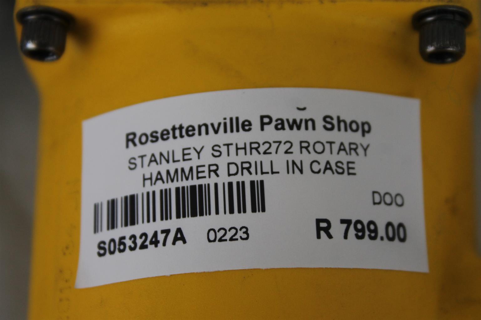 Stanley rotary hammer drill S053247A Junk Mail