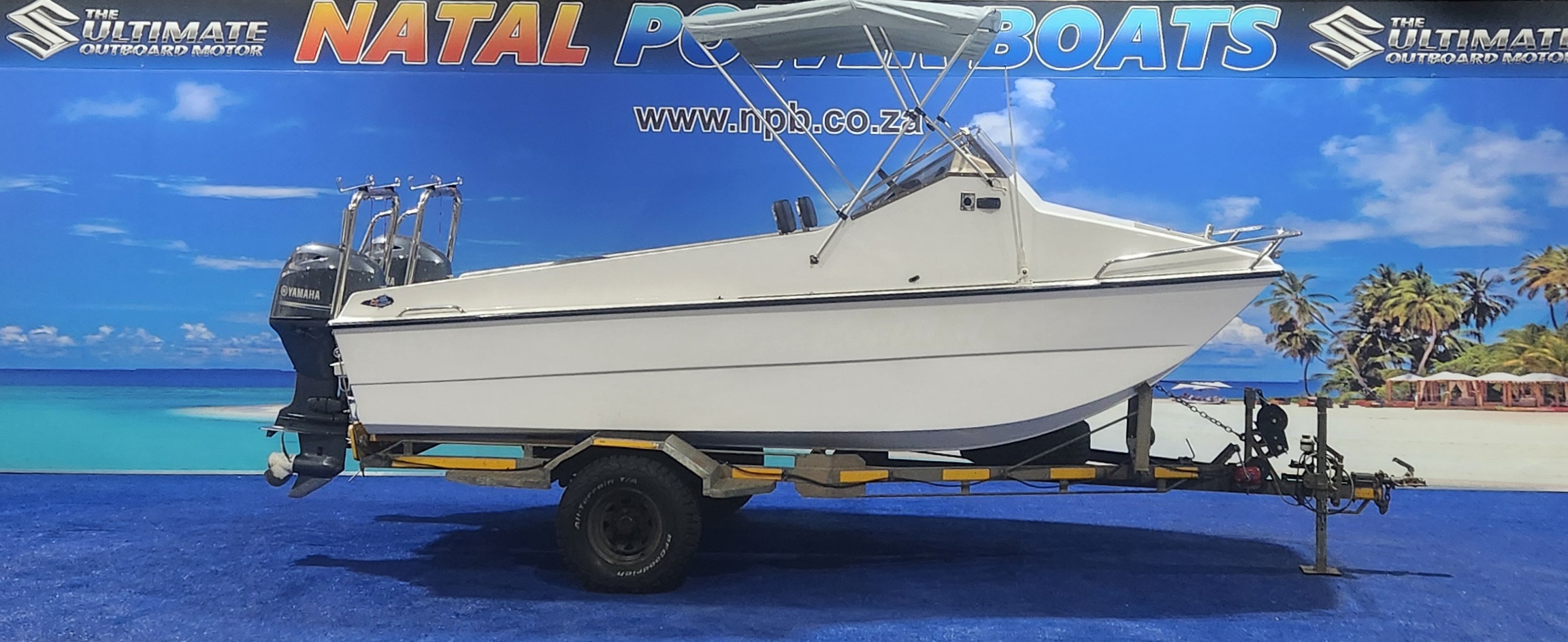 YELDCAT 17 FT ON TRAILER 2 X 70 YAMAHA 4 STROKES