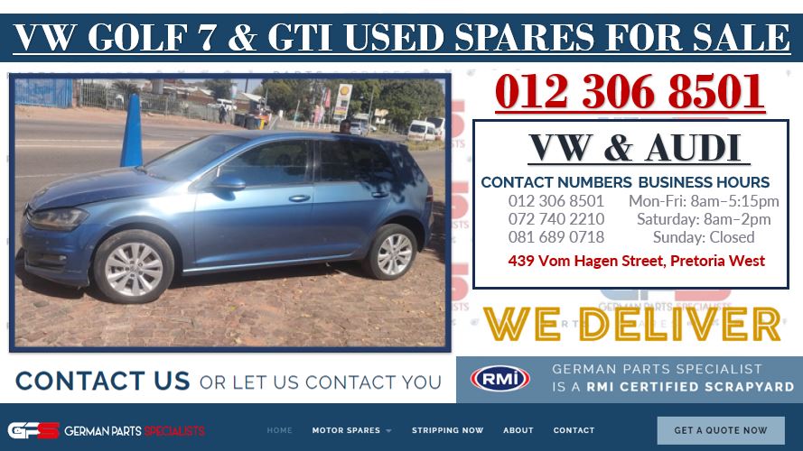VW GOLF 7 & GTI USED SPARES FOR SALE - Private Seller VW GOLF 7 & GTI USED SPARES FOR SALE - Private Seller