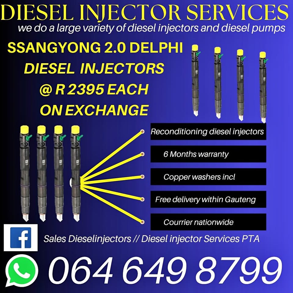 Ssangyong 2.0 Diesel injectors - Private Seller Ssangyong 2.0 Diesel injectors - Private Seller