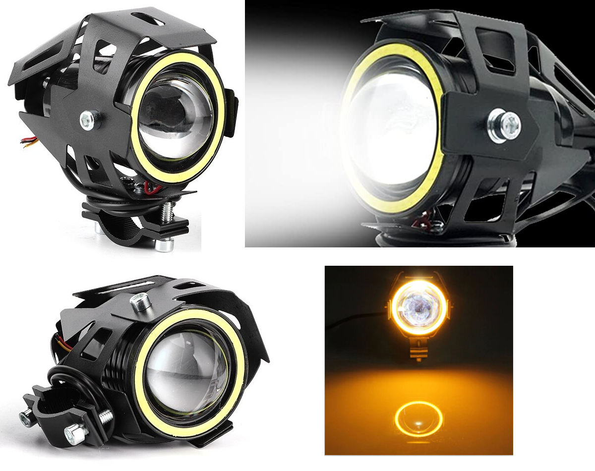 LED Angel Eye Spotlights, Devil Eye Universal Auxiliary Halo Ring Spotlights NEW