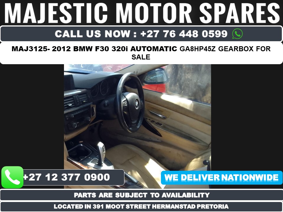 MAJ-3125 2012 BMW F30 320i automatic GA8HP45Z gearbox for sale - Private Seller