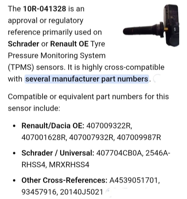 Renault Captur TPMS tyre pressure monitor sensors and valves - Private Seller Renault Captur TPMS tyre pressure monitor sensors and valves - Private Seller