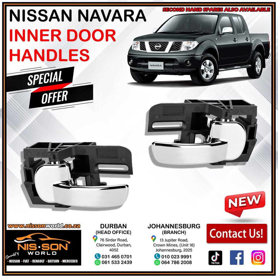 NISSAN NAVARA INNER DOOR HANDLES - Private Seller NISSAN NAVARA INNER DOOR HANDLES - Private Seller