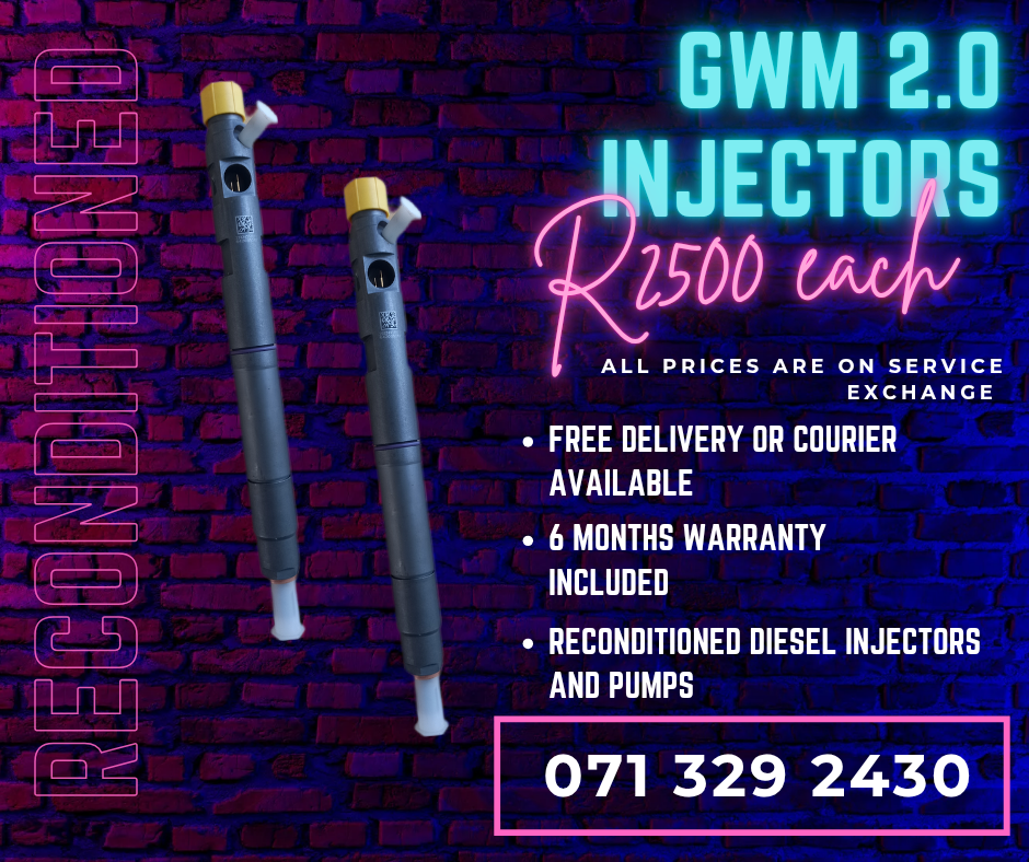 GWM 2.0 INJECTORS FOR SALE WITH WARRANTY INCLUDED - Private Seller GWM 2.0 INJECTORS FOR SALE WITH WARRANTY INCLUDED - Private Seller
