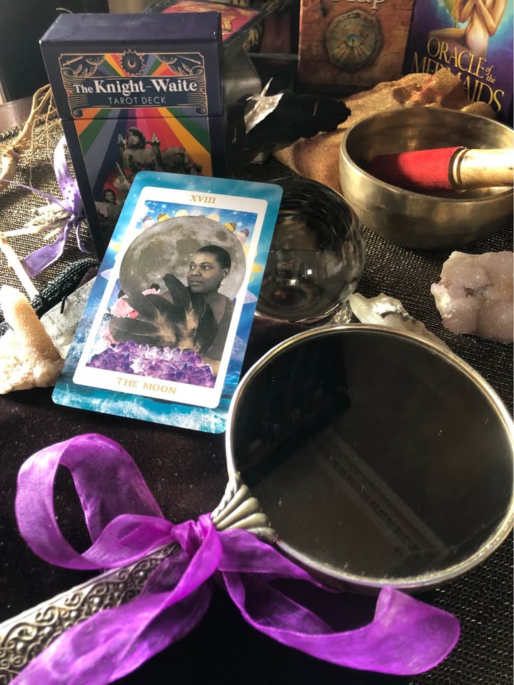 Vintage Charm: Western Germany Handheld Mirror