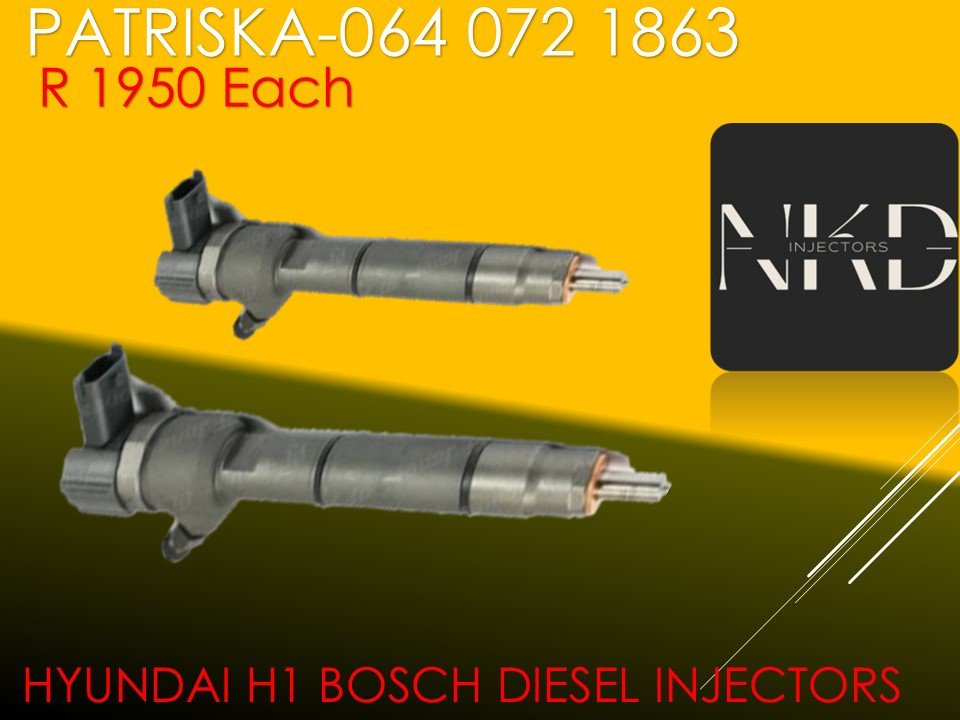 AFFORDABL DIESEL INJECTORS FOR HYUNDAI H1 BOSCH INJECTORS FOR SALE - Private Seller AFFORDABL DIESEL INJECTORS FOR HYUNDAI H1 BOSCH INJECTORS FOR SALE - Private Seller