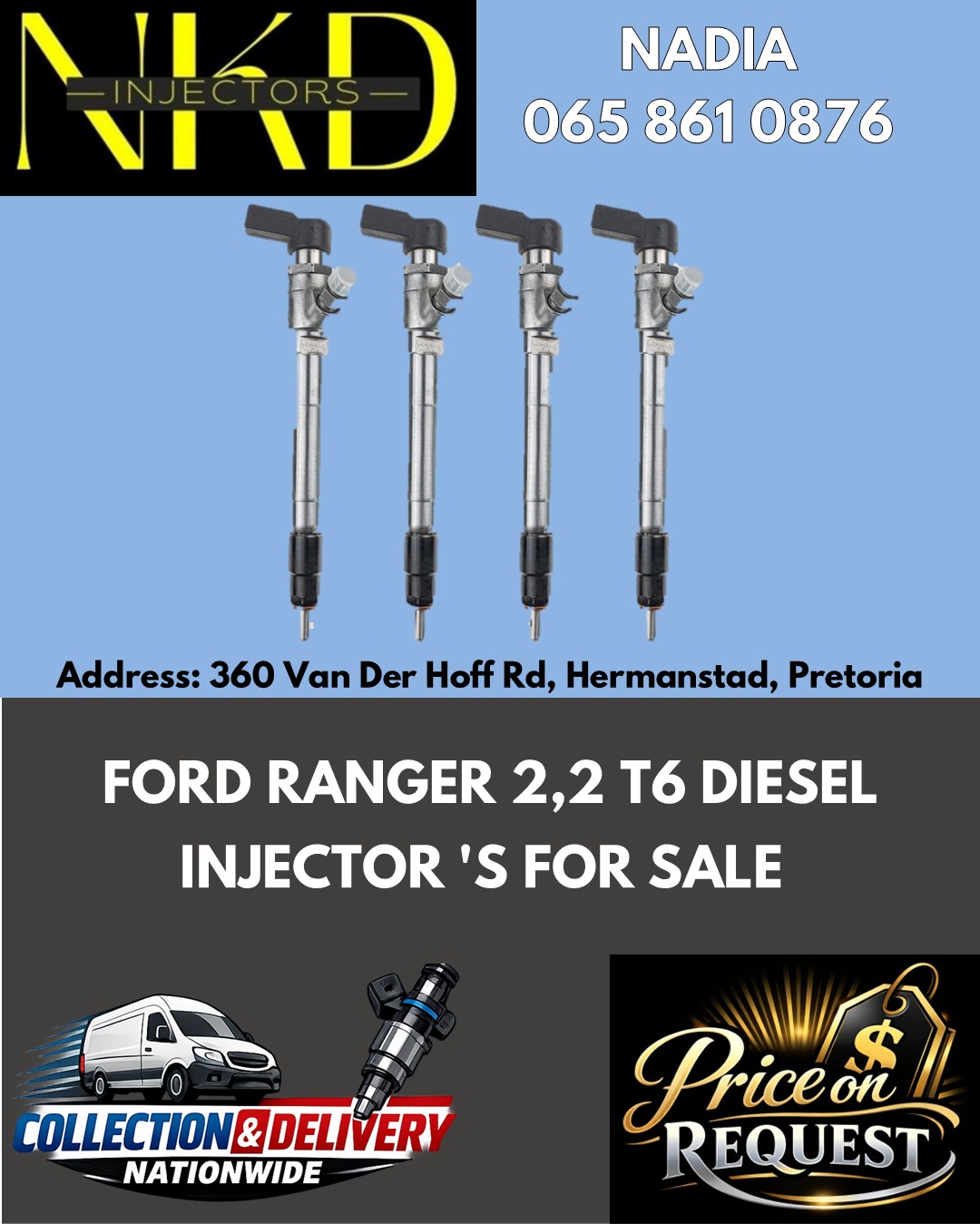 FORD RANGER 2.2 T6 DIESEL INJECTORS FOR SALE OR TO RECON - Private Seller FORD RANGER 2.2 T6 DIESEL INJECTORS FOR SALE OR TO RECON - Private Seller