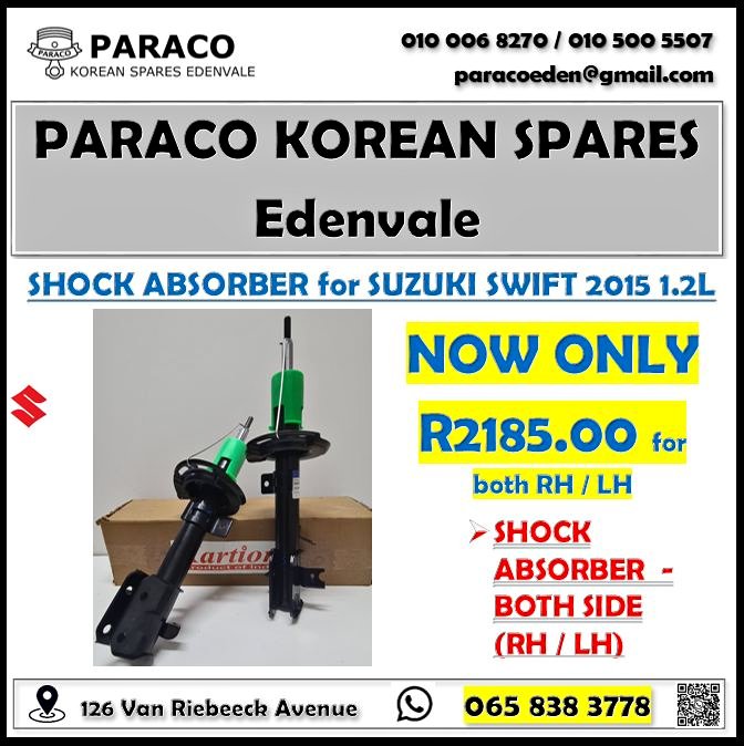 Shock Absorber or SUZUKI SWIFT 2015 1.2L - Private Seller Shock Absorber or SUZUKI SWIFT 2015 1.2L - Private Seller