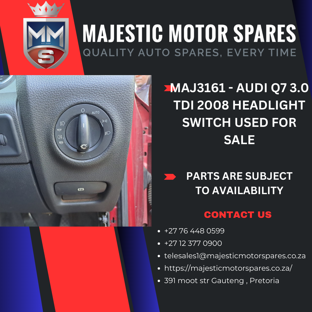 2008 Audi Q7 3.0 TDI Headlight switch used for sale - Private Seller 2008 Audi Q7 3.0 TDI Headlight switch used for sale - Private Seller