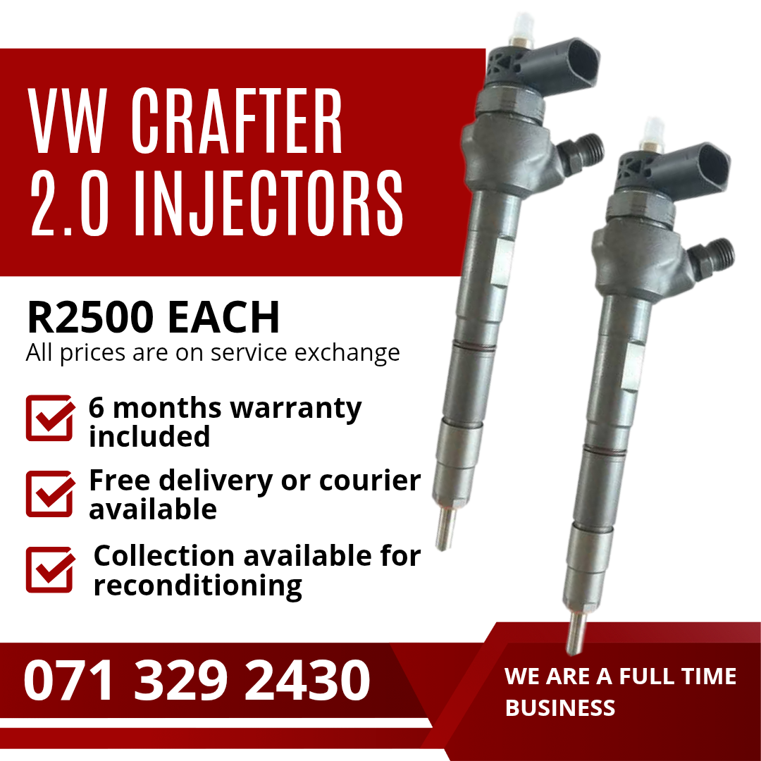 VW CRAFTER 2.0 DIESEL INJECTORS FOR SALE WITH WARRANTY - Private Seller VW CRAFTER 2.0 DIESEL INJECTORS FOR SALE WITH WARRANTY - Private Seller