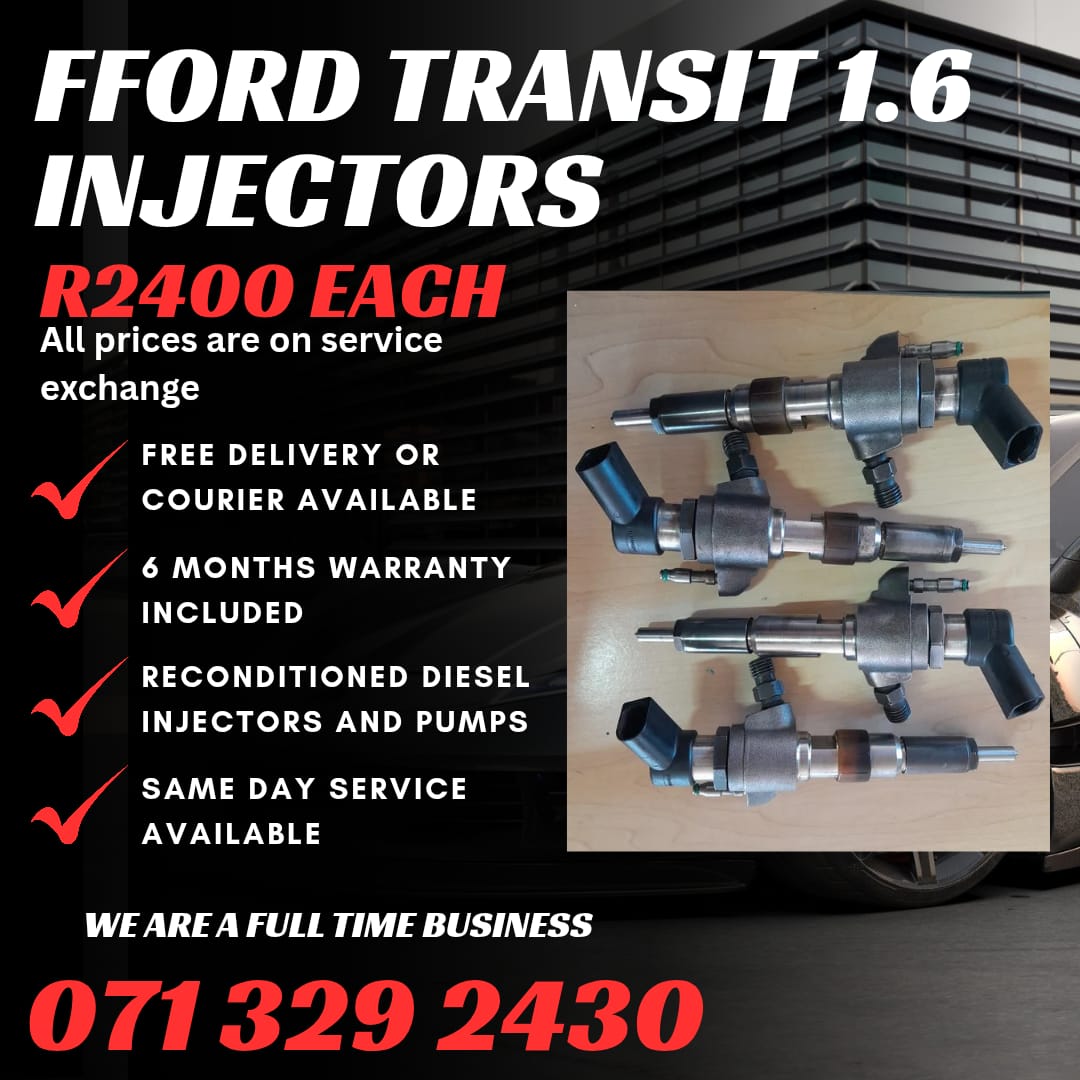 FORD TRANSIT 1.6 INJECTORS FOR SALE WITH WARRANTY - Private Seller FORD TRANSIT 1.6 INJECTORS FOR SALE WITH WARRANTY - Private Seller