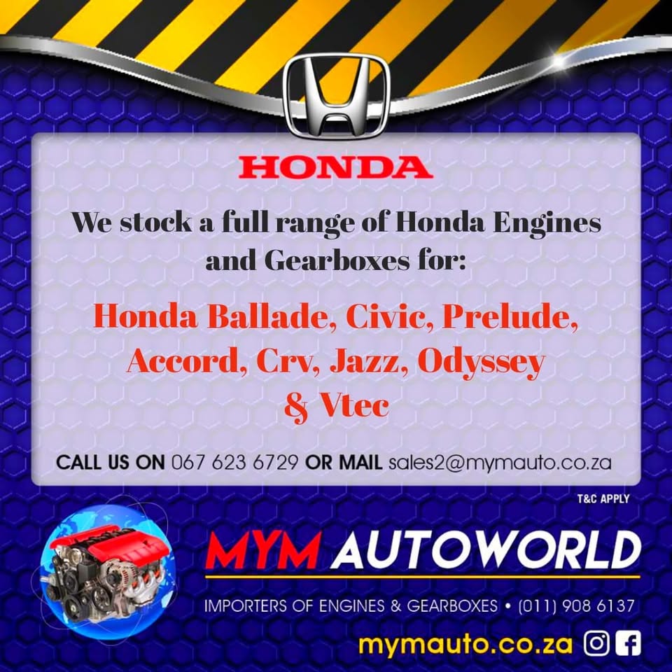 MYM AUTOWORLD IMPORTERS OF USED HONDA ENGINES AND GEARBOXES FOR SALE - Private Seller