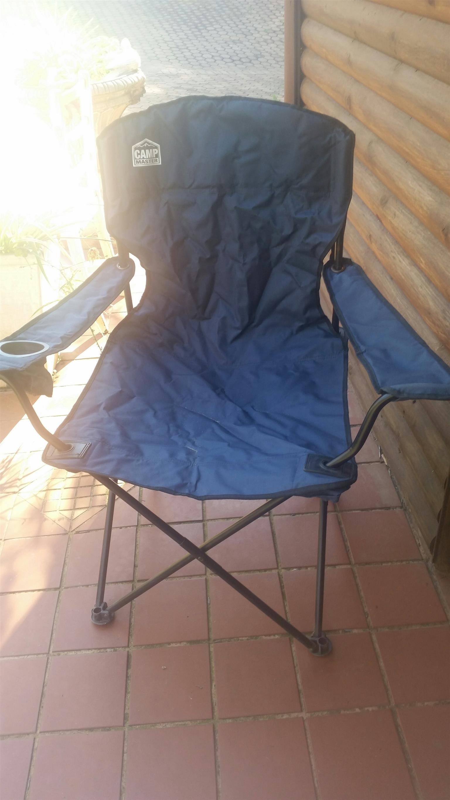 Camp Master foldable chair very new.
