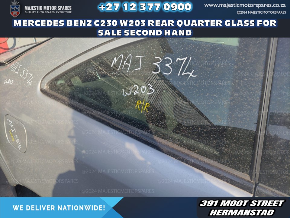 Second-Hand Mercedes-Benz C230 W203 Right Rear Quarter Glass for Sale - Private Seller