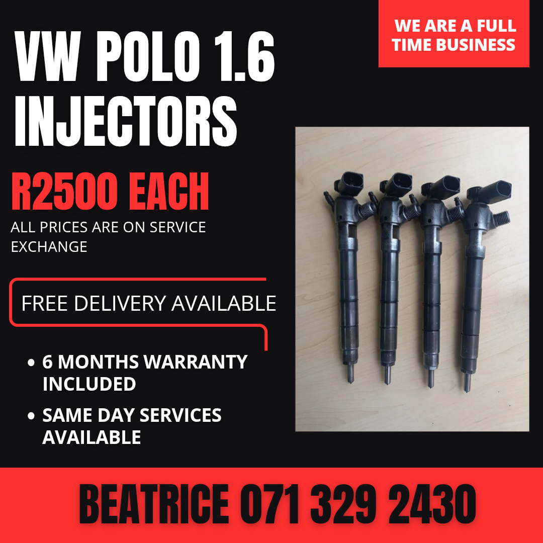 VW POLO 1.6 DIESEL INJECTORS FOR SALE WITH WARRANTY - Private Seller VW POLO 1.6 DIESEL INJECTORS FOR SALE WITH WARRANTY - Private Seller