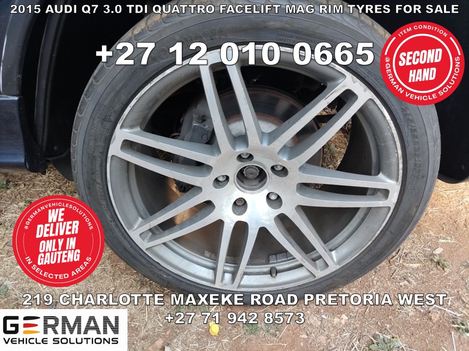Audi Q7 3.0 tdi quattro facelift mag rims and tyres for sale - Private Seller