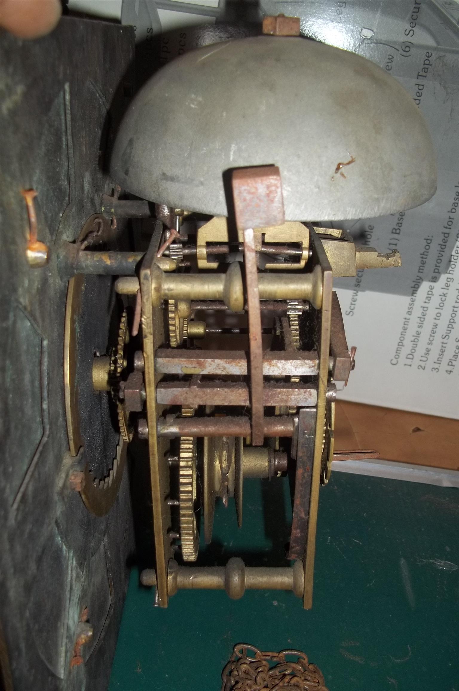 Antique Pedestal /Antique Clock Face