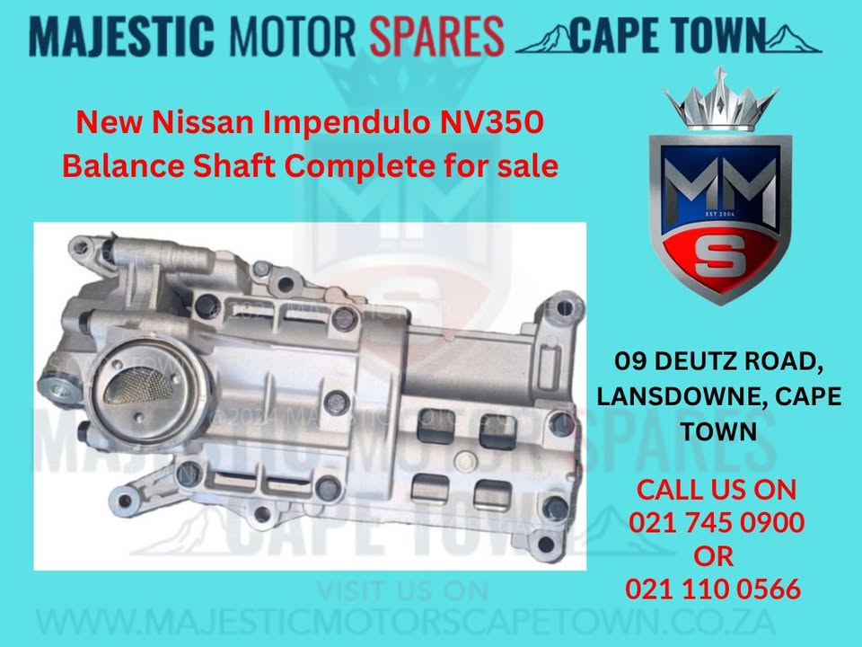 Nissan Impendulo NV350 Balance Shaft Complete for sale - Private Seller Nissan Impendulo NV350 Balance Shaft Complete for sale - Private Seller