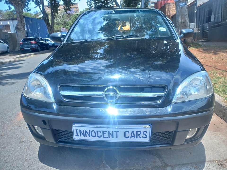 2007 OPEL CORSA BAKKIE 1.4 PETROL, MANUAL, BLACK COLOR, MILEAGE 73000KMS