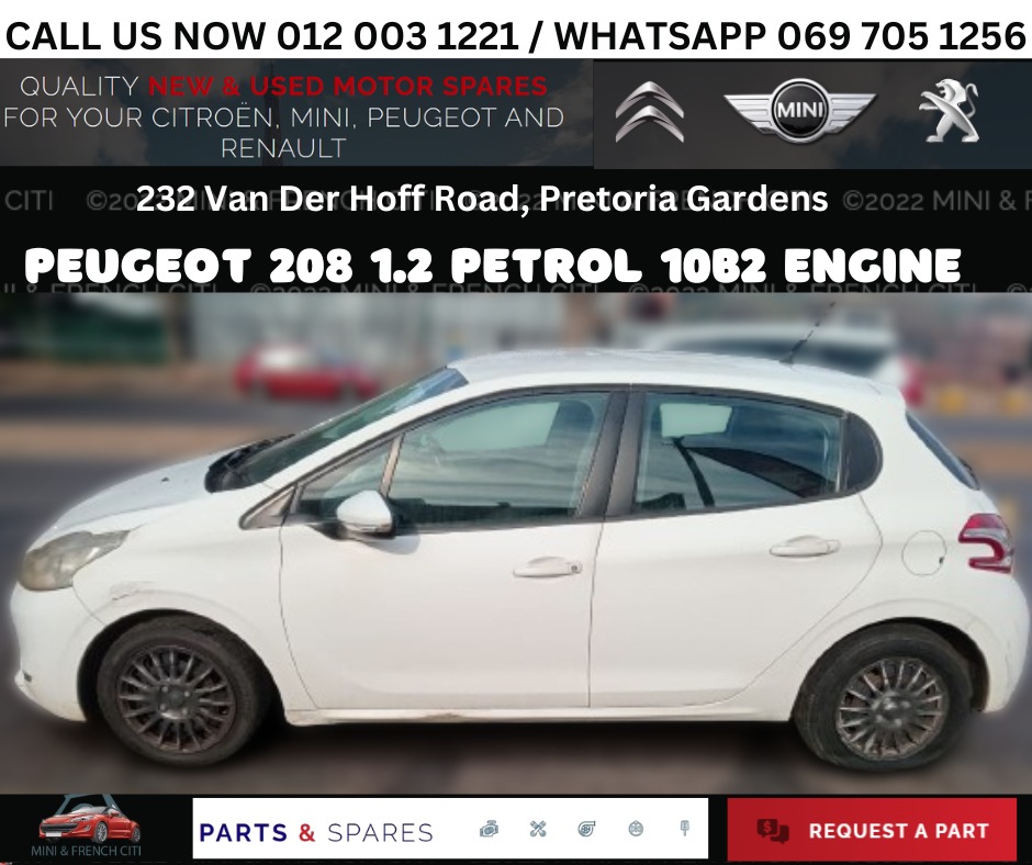 PEUGEOT 208 1.2 PETROL 10B2 MANUAL NOW STRIPPING FOR SPARES - Private Seller PEUGEOT 208 1.2 PETROL 10B2 MANUAL NOW STRIPPING FOR SPARES - Private Seller
