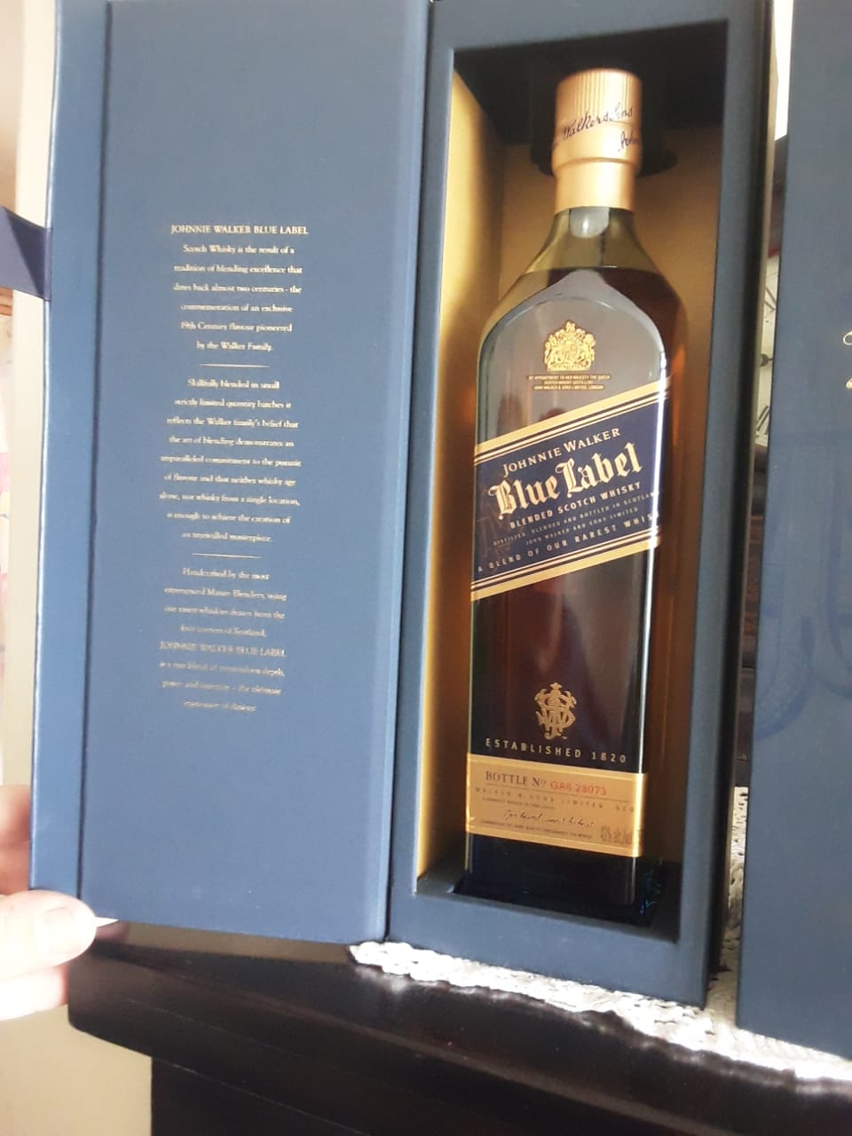 2 bottles of Johnny Walker Blue 750ml for sale