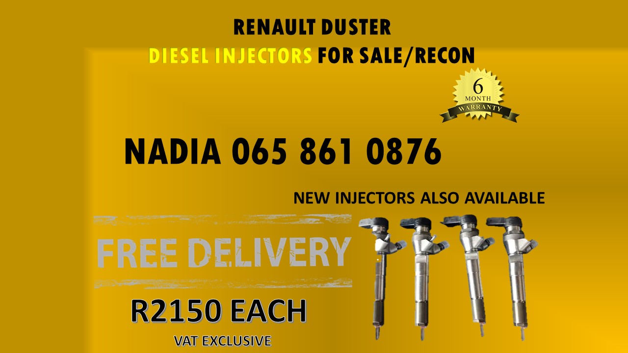 RENAULT DUSTER DIESEL INJECTORS FOR SALE - BRAND NEW - Private Seller RENAULT DUSTER DIESEL INJECTORS FOR SALE - BRAND NEW - Private Seller