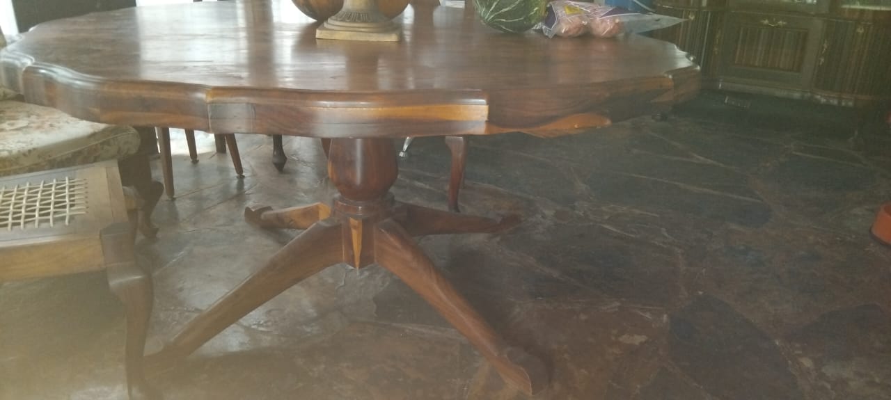 Kiaat Dining Room Table with 6 Chairs