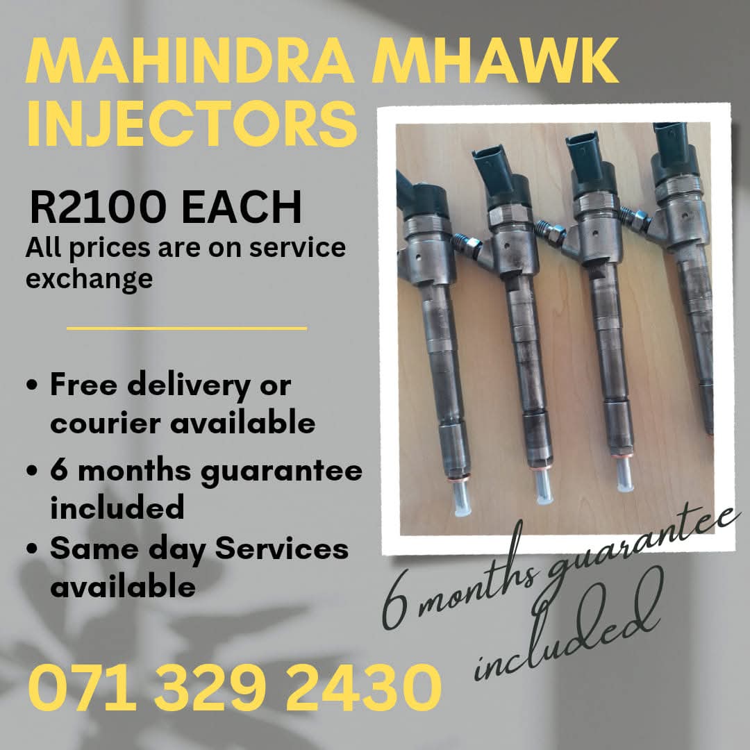 MAHINDRA MHAWK DIESEL INJECTORS FOR SALE WITH WARRANTY - Private Seller MAHINDRA MHAWK DIESEL INJECTORS FOR SALE WITH WARRANTY - Private Seller
