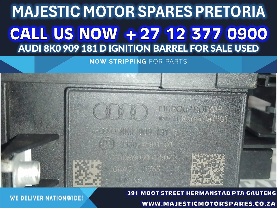 Audi 8K0 909 181 D ignition barrel for sale used - Private Seller Audi 8K0 909 181 D ignition barrel for sale used - Private Seller