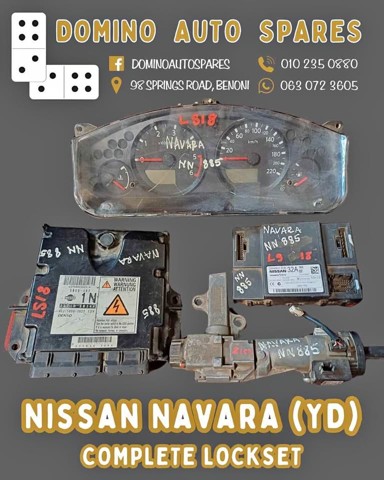 Nissan Navara YD25 LOCKSET (ECU,KEY CLUSTER )For Sale.