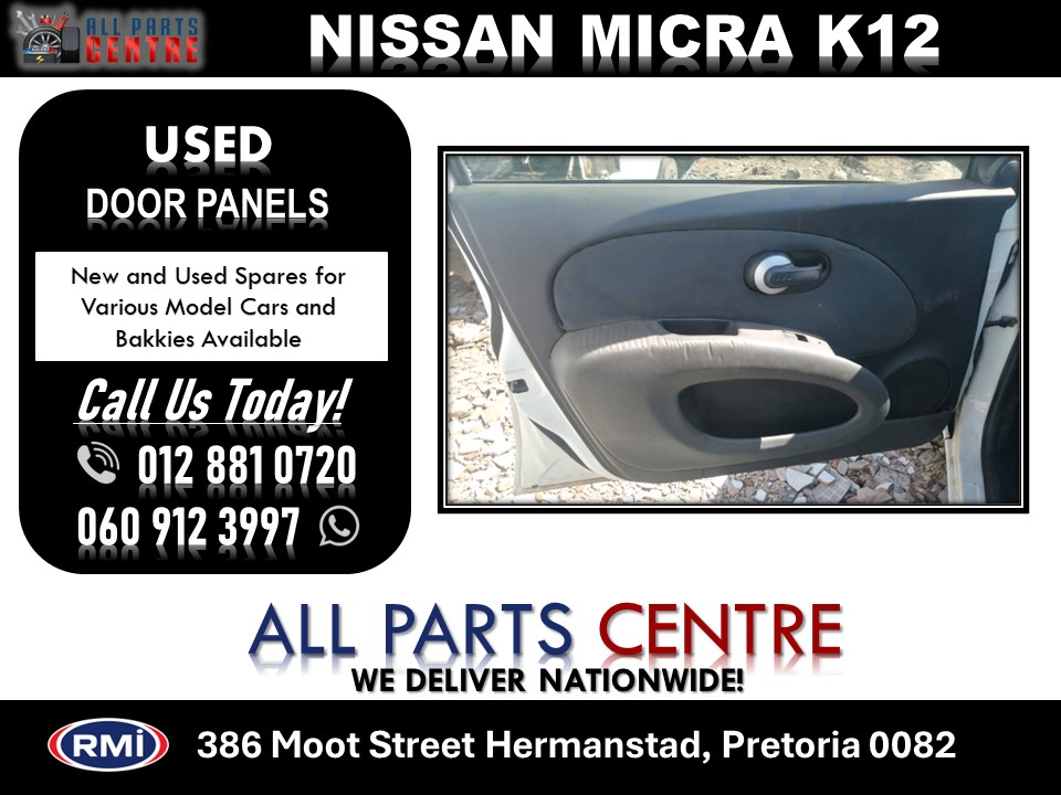 Nissan Micra K12 Used Door Panels for Sale Nissan Micra K12 Used Door Panels for Sale