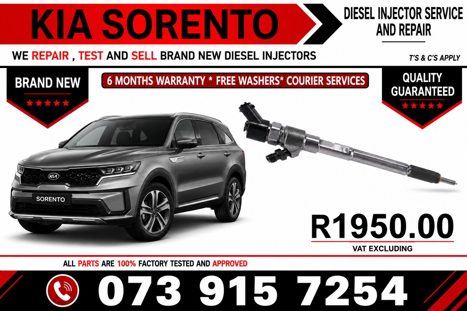 _Kia_Sorento_Diesel_Fuel_Injectors - Private Seller _Kia_Sorento_Diesel_Fuel_Injectors - Private Seller