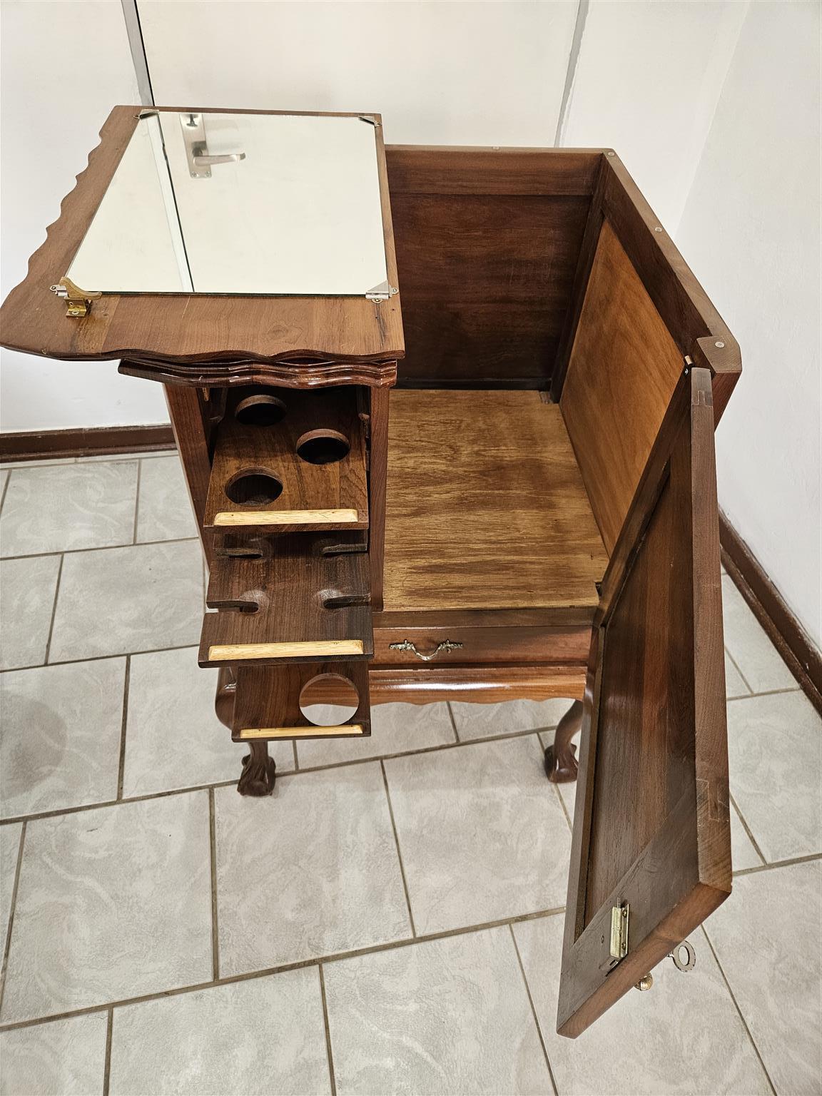 Antique Imbuia Ball & Claw Cabinet for sale