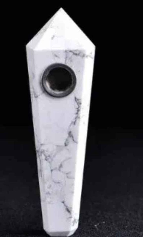 Quartz smoking pipe with mesh collectable