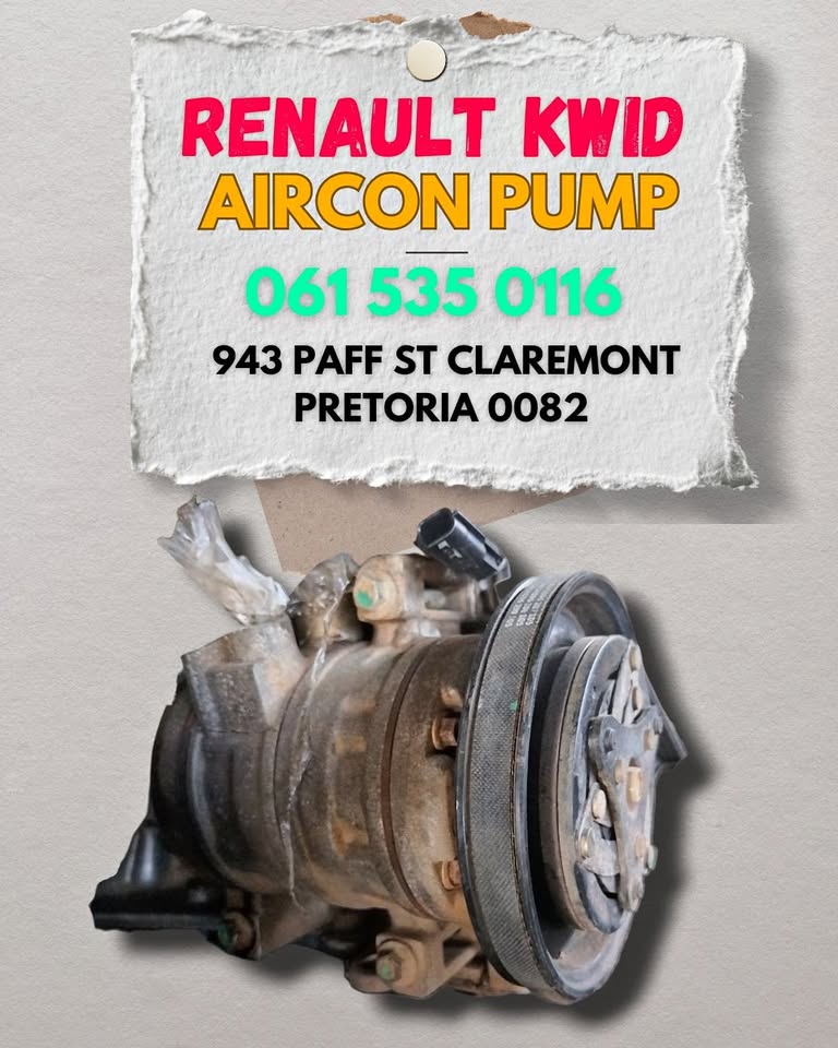 Renault kwid aircon pump in stock at our spares shop