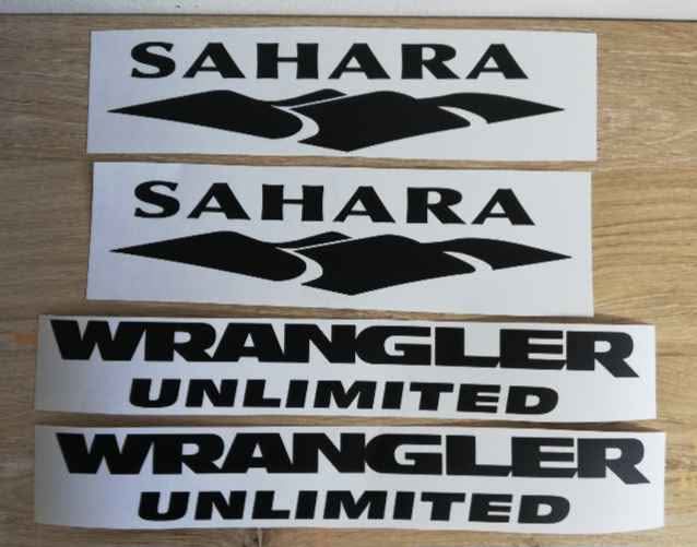 Jeep Wrangler Sahara side stickers decals - Private Seller Jeep Wrangler Sahara side stickers decals - Private Seller