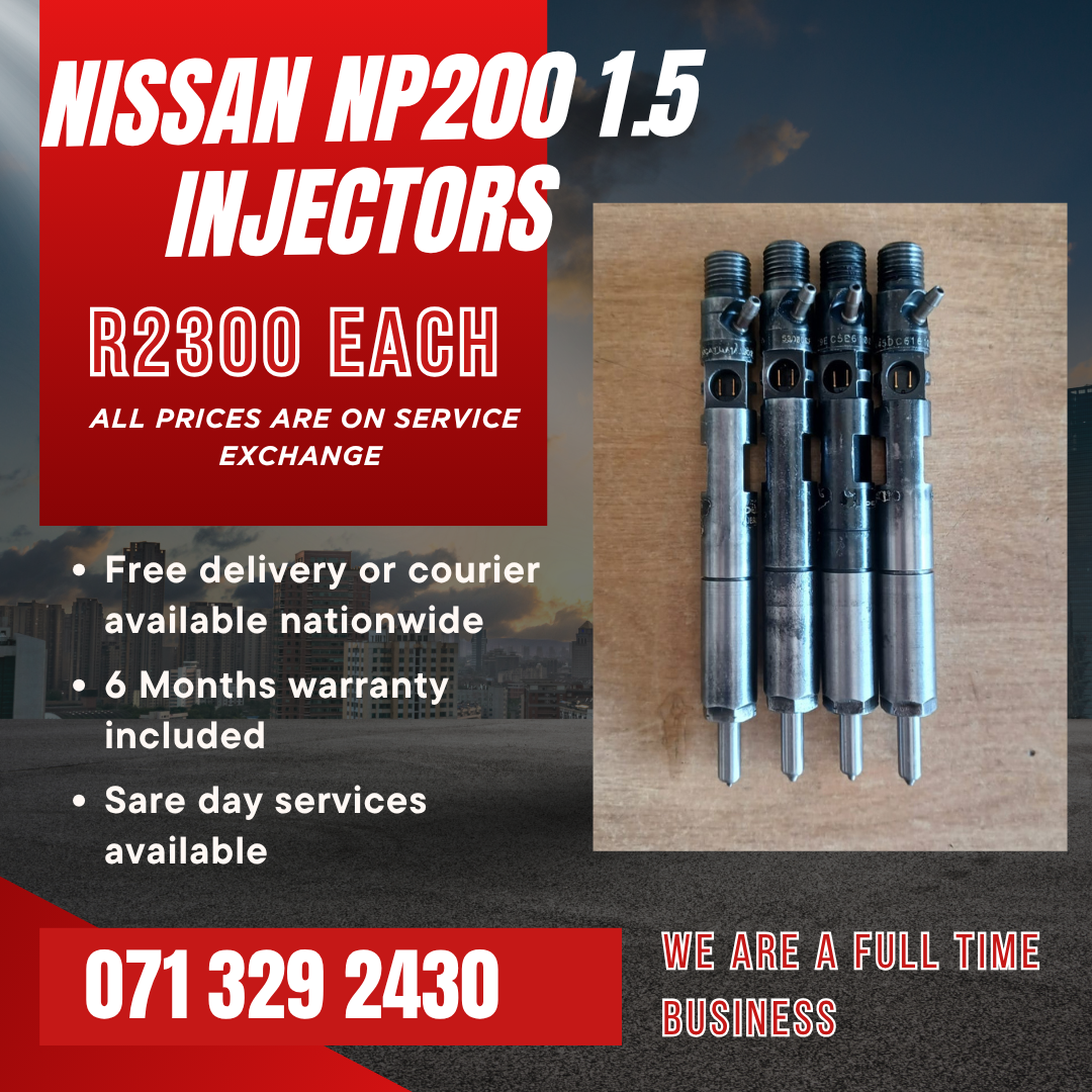 NISSAN NP200 1.5 DIESEL INJECTORS FOR SALE WITH WARRANTY