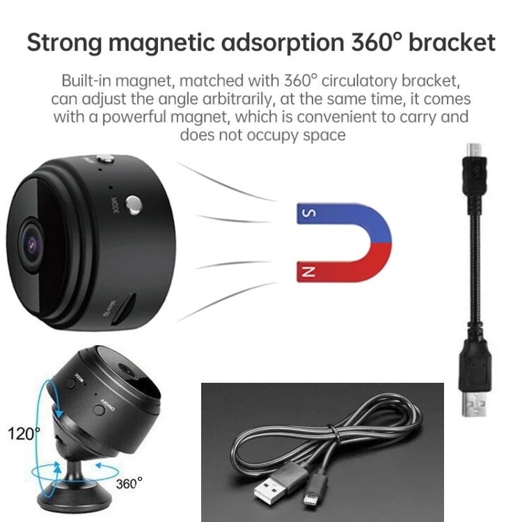 Miniature Spy Camera Portable HD1080P with Night Vision Motion Sensor + more NEW