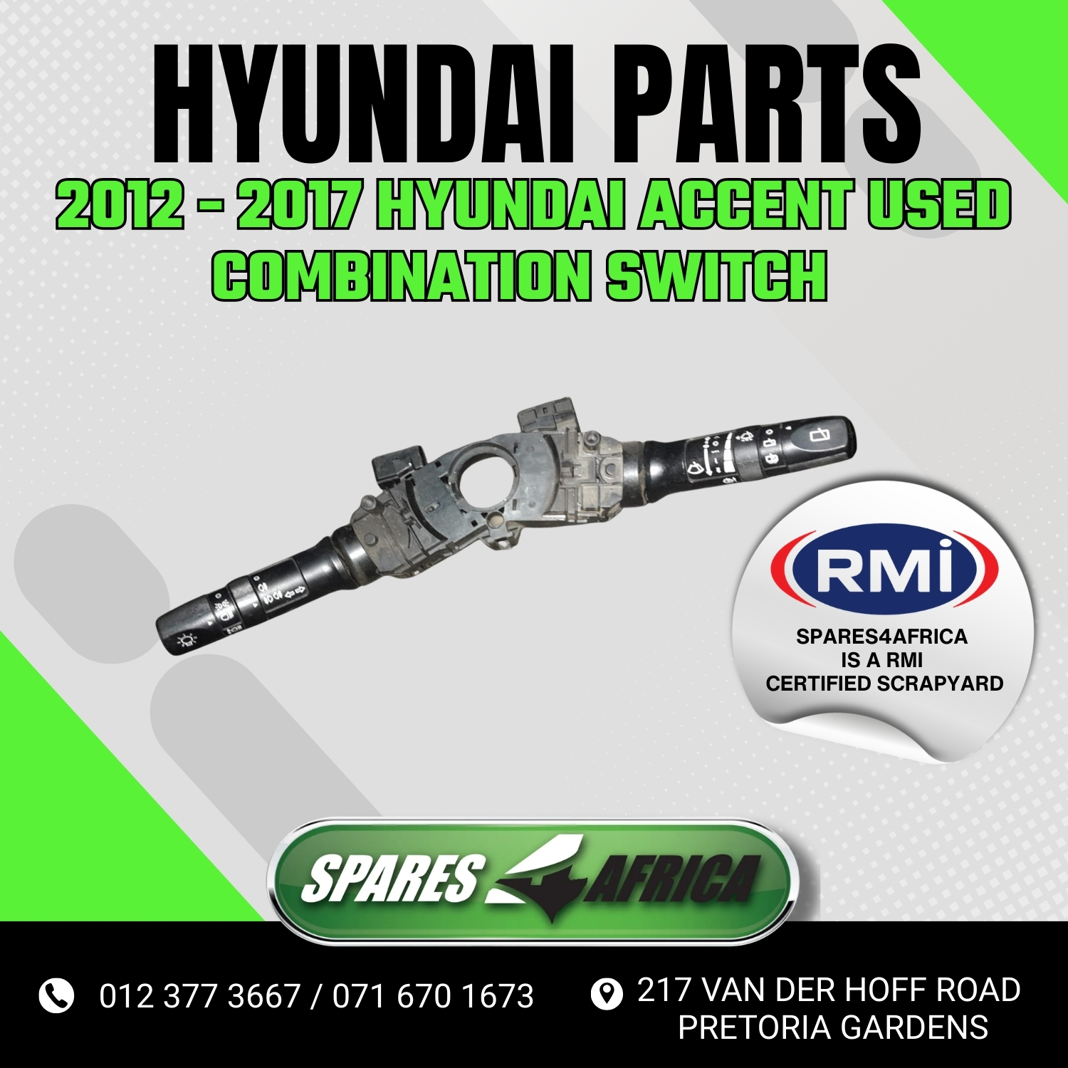 2012–2017 HYUNDAI ACCENT USED COMBINATION SWITCH FOR SALE - Private Seller 2012–2017 HYUNDAI ACCENT USED COMBINATION SWITCH FOR SALE - Private Seller