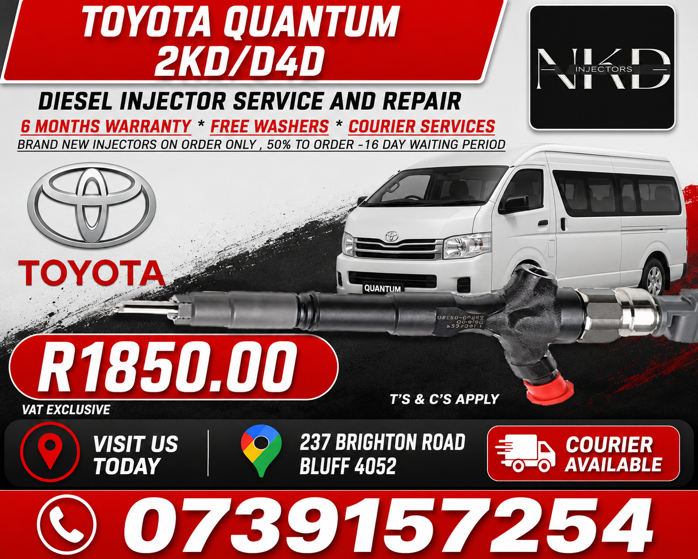 Toyota_Quantum_2KD_Diesel_Injectors_On_Recondition - Private Seller Toyota_Quantum_2KD_Diesel_Injectors_On_Recondition - Private Seller
