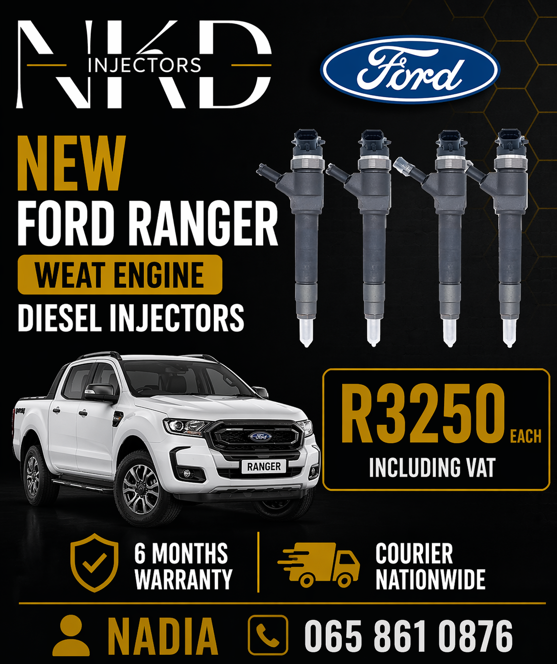 DIESEL INJECTORS FOR SALE OR TO RECON FOR MAZDA BT50 NEW - Private Seller DIESEL INJECTORS FOR SALE OR TO RECON FOR MAZDA BT50 NEW - Private Seller