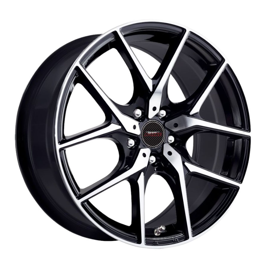 16″ A-Line Tatum 4/108 Black machine Face Alloy Wheels