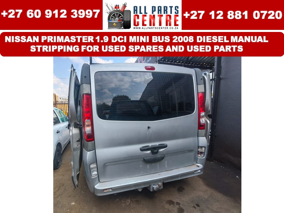 Nissan Primaster 2008 stripping for used spares and used parts