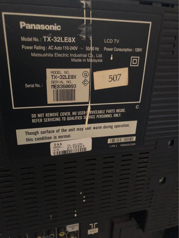 Panasonic TV for Sale – Model TX-32LE8X